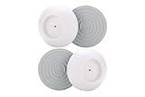 4 PACK Wall Guard Cups for Baby, Child & Pet Gates, Easy-To-Install Paint For Pressure Gates, Wall Protector Set For Walls