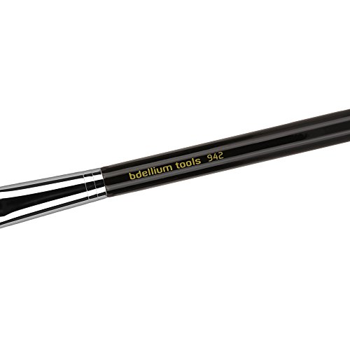 Bdellium Tools Maestro Series Slanted Contour Brush, Black
