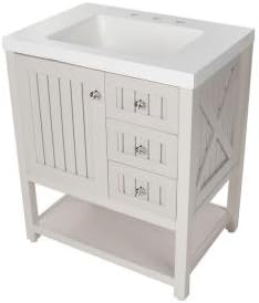 Martha Stewart Living Seal Harbor 30 In Vanity In Sharkey Gray