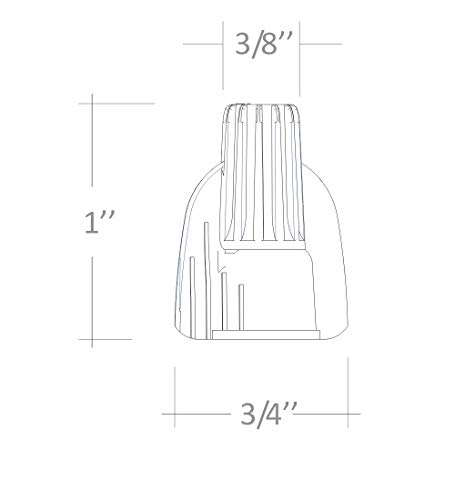 100 PCS Yellow Winged Wire Connectors, Easy Twist-On Ribbed Cap - UL Listed and CSA Certified
