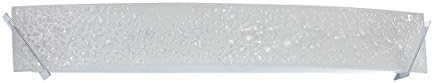 Kendal Lighting VF3000-6L-CH Michaela 6-Light Vanity Fixture, Chrome Finish and Curved Bubble Art Glass