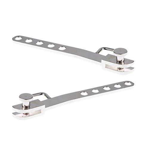 image for Baosity 2 Pcs of Set Adjust Bassoon Strap Silver Plating Bassoon Strap