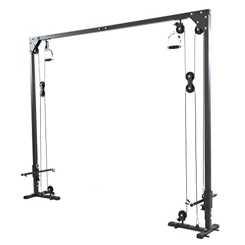 GiODLCE Cable Crossover Machine Fitness Functional Trainer with Heavy Duty Rotating Pulleys Multi-Grip Pull-Up Workout Station - Thumbnail 2