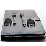 iRulu Artificial Leather Case & USB Keyboard for 7 inch 16:9 Android Tablet pc with 2 USB adapter cable