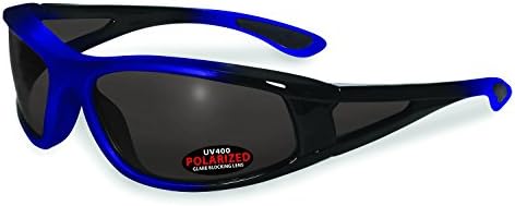 SSP Eyewear PUYALLUP BLU GRY Unisex Polarized Sunglasses with Grey Lenses, Blue