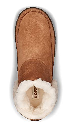 Sorel-Womens-Nakiska-Bootie-House-Slippers-with-Suede-and-Faux-Fur-Lining