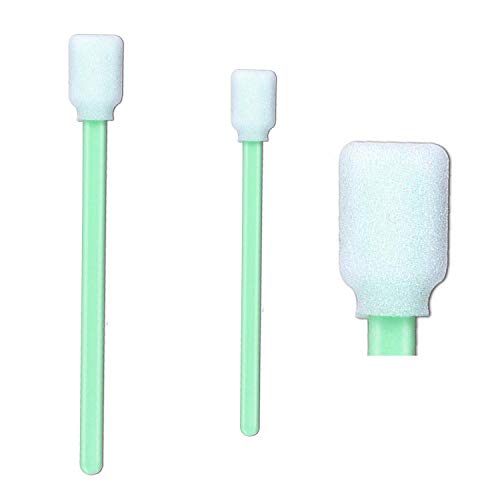 3151CwuVq5L 100pcs 4.92" Cleanroom Double-Layer Microfiber Swabs for Printer Inkjet Printhead Optical Lens/PCB/BGA/Electronics (707-Microfiber Swab)