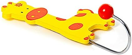 Mousehouse Gifts Set of Three Safari Animal Themed Single Wooden Coat Hooks Wall Hooks Elephant Giraffe & Zebra ideal for Boys or Girls Nursery or Bedroom - Image 4