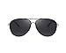 MERRY'S Polarized Sunglasses Men's Driver Glasses Bamboo Leg S8766 (Black, 62)