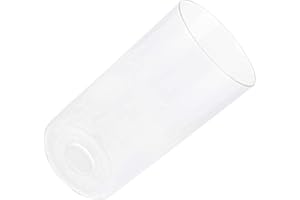 SHENGQINGTOP Clear Cylinder Glass Shade with 1.7" Opening, Pendant Light Cover, Lighting Fixture Replacement