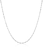 Sterling Silver 1.2mm Twisted Serpentine Chain Necklace, 16