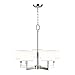 Linea di Liara Allegro 5 Light Pendant Chandelier – Brushed Nickel w/Fabric Shade LL-C135-BN