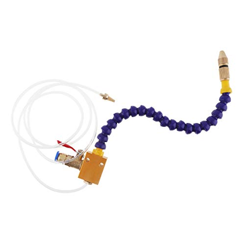 ChgImposs Mist Coolant Lubrication Spray System, Engraving Machine Metal Cutting Fluid Cooling Sprayer with Quick Insertion Diameter 8mm Air Pipe for CNC Lathe/Milling / Drill Machine