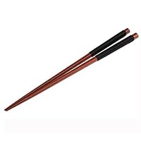 1 Pairs Black Japanese Natural Iron Wood Chopsticks Pack Cooking Tableware Theaceae