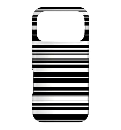 Y2K White Black Horizontal Stripe Retro Minimalist Aesthetic Case for iPhone 17…