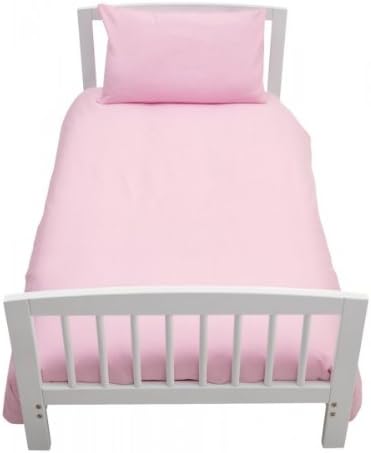 Maternity Comfort LtdMaternity Comfort Ltd COT BED DUVET COVER WITH PILLOWCASE- SUPERIOR NATURAL COTTON RICH 120 X 150 CM - PINK