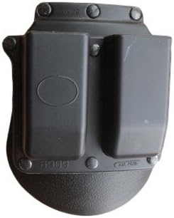 Paddle Style Double Pistol Magazine Plastic Black Holster