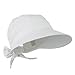 JFH Women's Classic Quintessential Sun Wide Visor Hat in Sold Bold Colors (White)