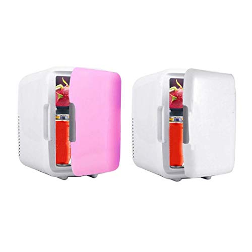 Portable Car Freezer 4L Mini Fridge Refrigerator Car Home Dual Use Car Fridge 12V Cooler Heater Universal Vehicle Parts - white