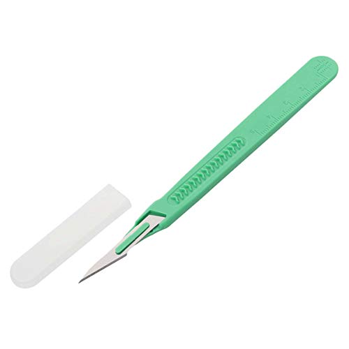 UKCOCO 10Pcs Disposable Plastic Surgical Scalpel Knife Multi-Function Scrapbooking Crafts Carving Knife Tools(SS-1)
