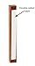 Peer Hastam Classic Wood Mezuzah Case Natural Dark Brown Wood - 5.7