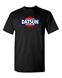 Datsun White Retro Logo T-Shirt New! Tee 240z 260z 280z ZX 510 Fairlady (XL, Black)