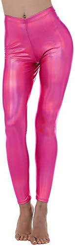 Diamond keep it Liquid Wet Look Shiny Metallic Stretch Leggings