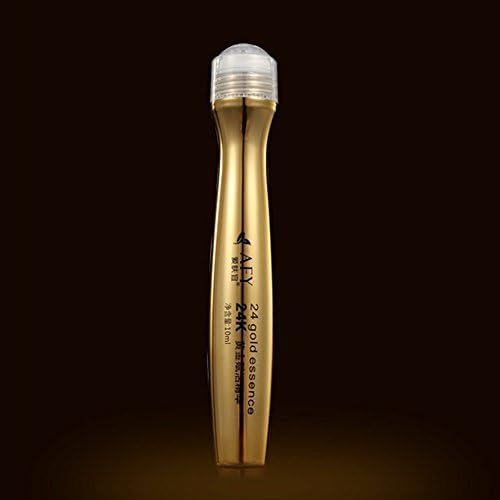 Lionina 10ml Eye Cream with Puffiness Moisturizing Hydrating Nourish and Soothing Beads Drops for Dark Circles & Eye Bags & Wrinkles Removing, Anti-dark Circle Massage Wrinkle Roll-on (gold)