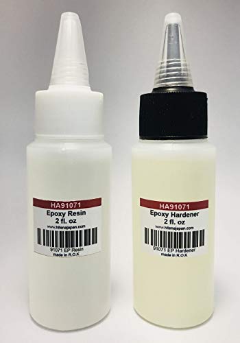 Hitena Rod Finish Epoxy Resin & Hardener (4 oz) - Non-Cracking Formula, Even First Time Builder Can Get A Decent Result Like Professional Builder Due to Incredible Self-Levelling (Best Epoxy For Rod Building)