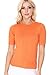 YEMAK Women's Crewneck 1/2 Sleeve Basic Casual Knit Pullover Sweater MK3664-NAV-M Navy