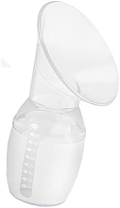 Jitnetiy Manual Breast Pump Silicone Breastfeeding Milk Pump Bottles with Soft Shield for Mothers