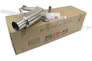 SR*S TUNING SRS Axleback Axle Back Exhaust Muffler Compatible/Replacement for 2008-2011 Mitsubishi Lancer DS ES GTS
