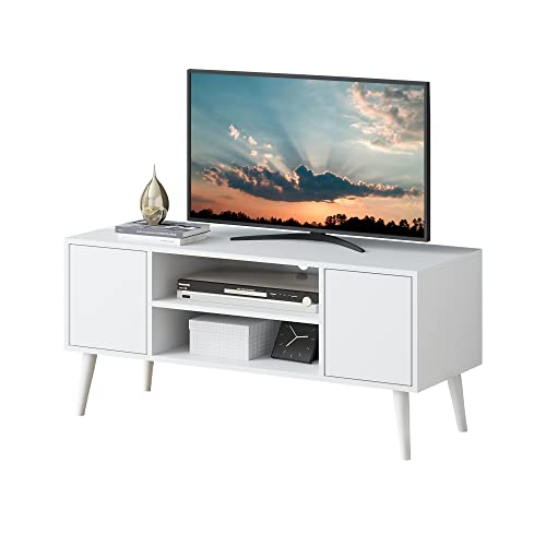 HOME BI Mid Century Modern TV Stand, Retro Entertainment Center, TV