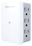 360 Electrical 360352 Sideline Protector, 6 Side Facing Outlets, 900 Joules of Surge Protection, White