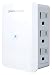 360 Electrical 360352 Sideline Protector, 6 Side Facing Outlets, 900 Joules of Surge Protection, White