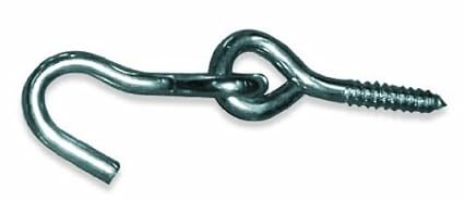 Hangit Metal Screw in Hook (Silver, 18 Centimeters)