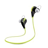 Arteck Wireless Bluetooth Sport Headphones Portable Headset Mini Light Earbuds Sports Earphones with Rechargeable 5 Hours Playing for iPhone 7, 7Plus, 6, 5, iPod, Android Smart Phones and Others Green