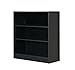Mylex Three Shelf Bookcase; Two Adjustable Shelves; 11.63 x 29.63 x 31.63 Inches, Black, Assembly Required