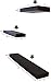 Ballucci Modern Floating Wall Shelves, Set of 3 Wood Wall Mount Ledges for Living Room, Bedroom, Nursery, Bathroom, Kitchen, Office; 12