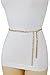 Women Fashion Wide Elastic Waistband Belt Big Square Buckkle Gold Studs Detail S M z042