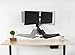 VIVO Premium Dual Monitor Counterbalance Sit-Stand Wall Mount with Keyboard Tray and CPU Holder | Standing Transition Workstation (STAND-SIT2WD)thumb 3