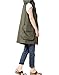 Mordenmiss Women's Sleeveless Coat Vest Hoodie Waistcoat Anoraks with Big Pockets Style 1 L Army Green