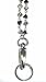 Stainless Steel or Iron Chain Lanyard and badge holder 34 inches, Magnetic Breakaway clasp or Non Breakaway options available (Hematite Chain - NON Breakaway (Stronger))