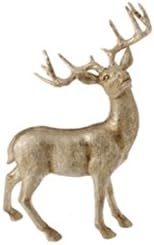 205" Champagne Gold Standing Deer Looking Right Table Top Decoration