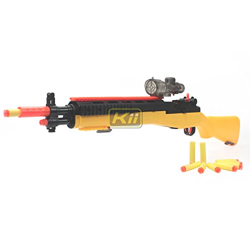 Foam Dart Gun & Water Ball Blaster Spring Powered Toy Gun Sniper M14+ Shooting Water Polymer