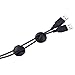 Mudder 12 Pack Multipurpose Cable Clips Holders Cord Management System for Computer, Charging or Mouse Cord, Black