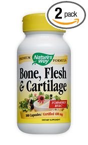 Nature's Way Bone, Flesh and Cartilage, 100 Capsules (Pack of 2)