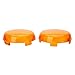 ZYTC Amber Harley Turn Signal Lens Covers Lenses Pack of 2