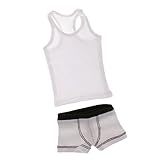 Jili Online 1/6 Scale White Vest Underwear Fit Hot Toys Sideshow 12inch Figures Clothes