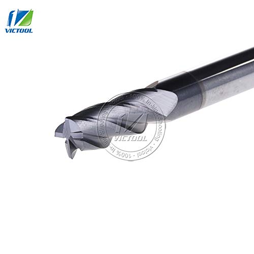 1 piece GM-4RL-D12.0R0.5 Cemented Carbide 4-Flute R End Mill Straight Shank long Shank Milling Cutter Metal Drill Bits Cutting Tools - Thumbnail 3